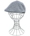 Borsalino ボルサリーノハンチング・ベレー帽 レディース 57cm 紺x白(総柄)【中古】【古着】