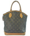 LOUIS VUITTON ルイヴィトンハンドバッグ レディース - 茶xベージュ(総柄)【中古】【古着】