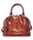 LOUIS VUITTON ルイヴィトンハンドバッグ レディース - 赤(総柄)【中古】【古着】