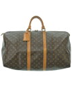LOUIS VUITTON ルイヴィトンボストンバッグ レディース 55 茶系(総柄)【中古】【古着】