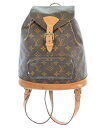 LOUIS VUITTON ルイヴィトンバックパック・リュック レディース MM 茶(総柄)【中古】【古着】