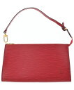 LOUIS VUITTON ルイヴィトンポーチ レディース - 赤【中古】【古着】