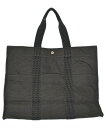 HERMES エルメストートバッグ レディース GM チャコールグレー【中古】【古着】