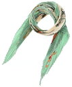HERMES エルメスバンダナ・スカーフ レディース - アイボリーx緑系等(総柄)【中古】【古着】