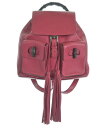 GUCCI グッチバックパック・リュック レディース - 赤系【中古】【古着】