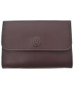 Cartier カルティエクラッチバッグ レディース - 茶【中古】【古着】