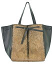 CELINE セリーヌトートバッグ レディース - 黒x茶【中古】【古着】