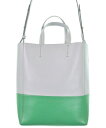 CELINE セリーヌハンドバッグ レディース - グレーx緑【中古】【古着】