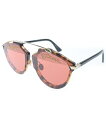 Christian Dior クリスチャンディオールサングラス レディース - 茶xピンク【中古】【古着】