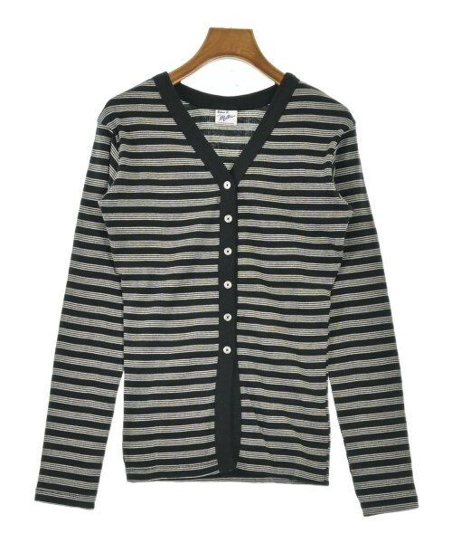 Robert P.Miller ロバート・ピー・ミラーカーディガン レディース F 黒x白(ボーダー)【中古】【古着】