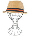 Santelli Francesca サンテッリフランチェスカストローハット レディース - ベージュ【中古】【古着】