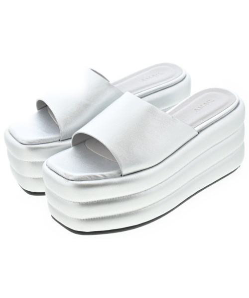 AMAIL アマイルサンダル レディース M(23.5cm位) シルバー【中古】【古着】