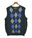 CHAPS チャップスニット・セーター メンズ L 紺x青xグレー(アーガイル)【中古】【古着】