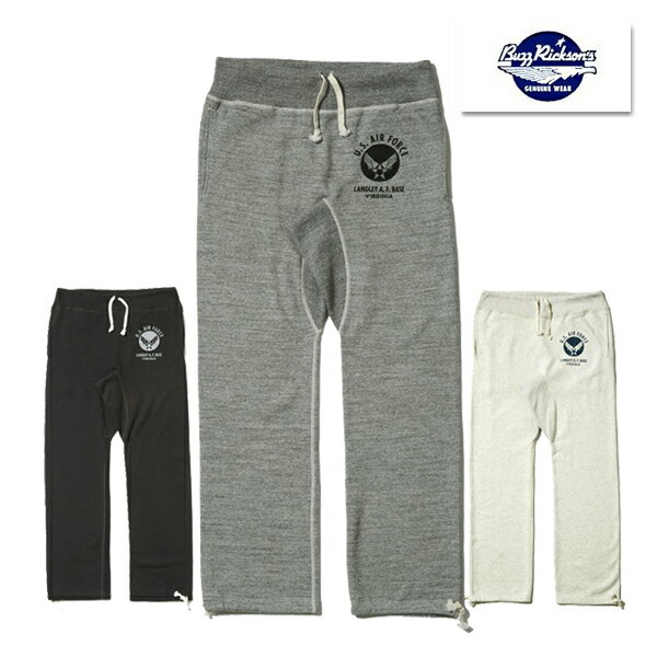 バズリクソンズ BUZZ RICKSON'S スウェット パンツ BR40973 SWEAT PANTS U.S. AIR FORCE ボトム 裏起毛 プリント ロゴ ミリタリー ヴィンテージ アメカジ 定番 東洋エンタープライズ