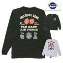 バズリクソンズ BUZZ RICKSONS Tシャツ BR69283 ロンT 90th BOMB SQDN コットン TEE 長袖 プリント カットソー バインダーネック 丸胴ボディ USA製 空軍 第90爆撃航空 エンブレム ミリタリー ヴィンテージ アメカジ 東洋エンタープライズ メンズ 2023年 春夏