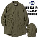 送料無料 通販 Buzz Rickson's バズリクソンズ BR14719 Type M-65 (NO HOOD) パーカー ジャケット サテン地 コットン ナイロン ミリタリー 定番 アメカジ メンズ 東洋エンタープライズ