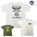 バズリクソンズ BUZZ RICKSONS Tシャツ BR79347 363rd FIGHTER SQ. コットン TEE 半袖 プリント カットソー バインダーネック 丸胴ボディ USA製 ミリタリー ヴィンテージ アメカジ 東洋エンタープライズ 2024年 春夏 新作