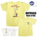 (追跡可能メール便 1枚まで) 送料無料 バズリクソンズ BUZZ RICKSONS Tシャツ BR79503「COCKTAIL HOUR」 USAAF 半袖 プリント USA製 ミリタリー ヴィンテージ アメカジ