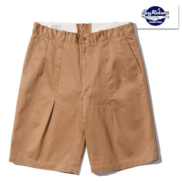 バズリクソンズ BUZZ RICKSON 039 S ショートパンツ BR52321 コットンツイル ミリタリーショーツ SHORTS MEN 039 S COTTON UNIFORM TWILL 8.2oz ボトム ショーパン 半パン パンツ ボトムス ミリタリー ヴィンテージ アメカジ メンズ 東洋 春夏 新作