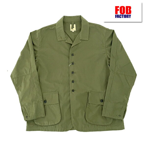乐天商城 - (SALE 30%OFF) 【Mのみ】 FOB FACTORY FOBファクトリー F2439 パッカブルジャケット 綿 ナイロン コットン アウトドア スポーツ ライトアウター 薄手 コンパクト ヴィンテージ アメカジ 日本製 国産 正規品 2026ss06