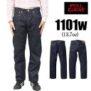 フルカウント FULL COUNT ジーンズ デニム 1101W 13.7oz Straight Denim ストレート テーパード Indigo インディゴ Gパン ボトム パンツ ジンバブエ ワンウォッシュ セルビッチ ヴィンテージ アメカジ メンズ 定番 日本製