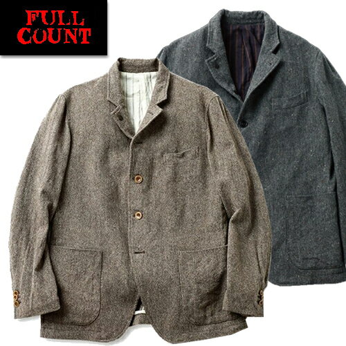 ★クーポン発行 フルカウント FULL COUNT 2011-1 ジャケット Classic Wool Tweed Blazer クラシック ウール ツイード ブレザー テーラード アメカジ