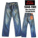 フルカウント FULL COUNT ジーンズ デニム 1344 More Than Real 1101モデル 13.7oz エイジング 加工 Straight ストレート テーパード インディゴ ジーパン Gパン ボトム パンツ ジンバブエ ワンウォッシュ アメカジ メンズ