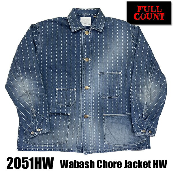 フルカウント FULL COUNT チョアジャケット 2051HW Wabash Jacket HW カバーオール スター 星 ウォバッ..