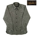送料無料 OR-5079B Work Shirt 無地 スタンダードカラー ベーシック 長袖 クラシカル グレー コバート アメカジ メンズ 春夏 2024年 新作 日本製