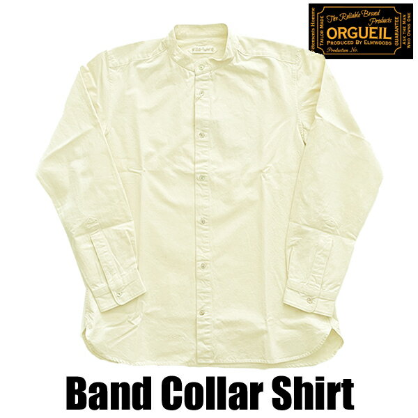 楽天市場】オルゲイユ シャツ band collar shirt バンドカラーの通販