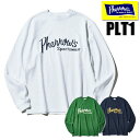 (追跡可能メール便 1枚まで) 送料無料 フェローズ Pherrow's ロンT PLT1 ロゴ プリント 長袖 Tシャツ カットソー コットン ネイビー ホワイト グリーン アメカジ 定番 ロングセラー