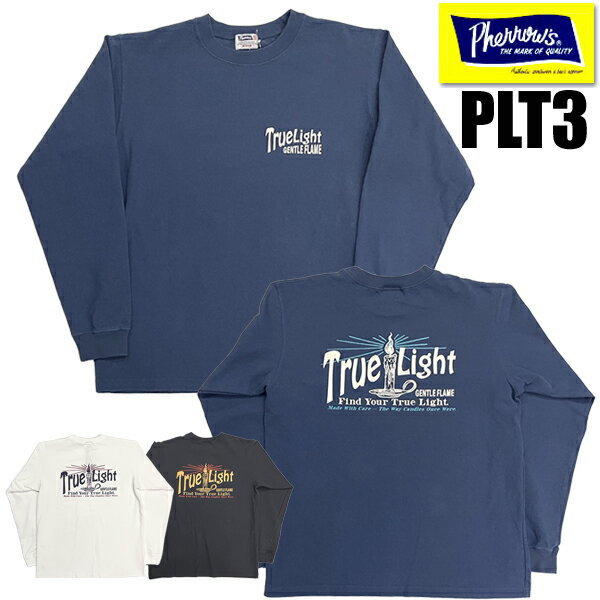 Rakuten - フェローズ Pherrow's ロンT 26S-PLT3 Tシャツ ロゴ プリント 長袖 カットソー コットン 肉厚 クルーネック 架空シリーズ アメカジ 定番 ロングセラー メンズ ヴィンテージ カジュアル 2026年 春夏 新作