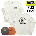 (追跡可能メール便 1枚まで) 送料無料 フェローズ Pherrow's ロンT 25S-PLT3 ロゴ プリント 長袖 Tシャツ カットソー コットン バイク アメカジ 定番