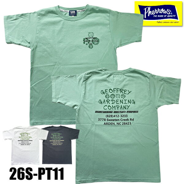 フェローズ　メンズTシャツMサイズ Pherrow's（フェローズ） ヘンリーネックTシャツ プレーン PCT2-S