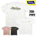 フェローズ Pherrow's Tシャツ 25S-PTP2 「ALMA LANES」ロゴT 半袖 チェーン刺繍 クルーネック カットソー トップス 人気 コット...