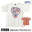 (追跡可能メール便 1枚まで) STUDIO D'ARTISAN ステュディオダルチザン Tシャツ 8168B コットン プリント 半袖 TEE USAコットン カットソー 日本製 アメカジ メンズ