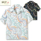 【29日まで10％OFFクーポンあり】 サンサーフ SUN SURF アロハシャツ SS38811 RAYON HAWAIIAN SHIRT PARADISE PICTOGRAPH MADE AND STYLED IN HONOLULU HAWAII キヒキヒ 海 ハワイアンシャツ 半袖 オープンカラー ヴィンテージ レーヨン アメカジ 日本製 d202403