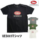 (追跡可能メール便 1枚まで) ウエス デシ綿とオーガニックコットンをブレンドしたUES定番ボディのロゴT。染めの後にバイオ加工を施すことでより一層風合いを高めた拘りの生地です。