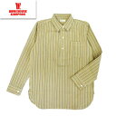 WAREHOUSE ウエアハウス シャツ ストライプ プルオーバー Lot3031 PULLOVER STRIPE SHIRTS 長袖 ノンウォッシュ 裏起毛 アメカジ ヴィンテージ 未洗い d202403