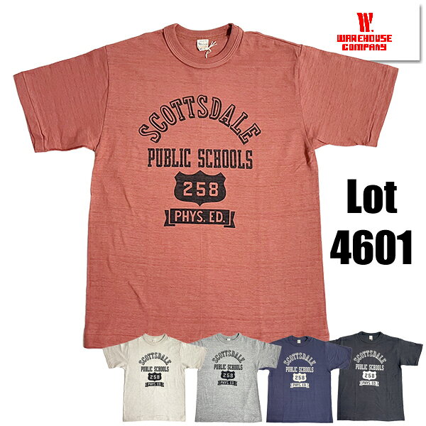 ウエアハウス WAREHOUSE Tシャツ Lot 4601 SCOTTSDALE 半袖…