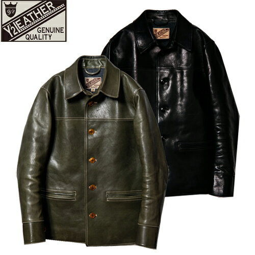 Y'2 LEATHER ワイツーレザー カーコート EC-76 ECO HORSE 30'S CAR COAT エコホース ジャケット レザー 馬革 レザージャケット アウター 本革 アメカジ バイカー メンズ 人気 ロングセラー 日本製 新作