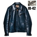 Y'2 LEATHER ワイツーレザー シングル ライダース IR-42 INDIGO HORSE SINGLE RIDERS インディゴホース レザー ジャケット 革ジャン 馬革 本革 定番 アメカジ バイカー メンズ 人気 ロングセラー 日本製