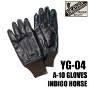 Y'2 LEATHER ワイツーレザー レザーグローブ YG-04 INDIGO HORSE A-10 GLOVES インディゴ ホースハイド レザー 馬革 本...