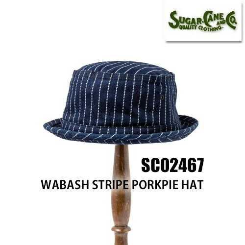 奬 SUGAR CANE ݡѥϥå SC02467 WABASH STRIPE PORKPIE HAT ˹ ʪ ...
