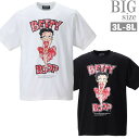 楽天Ragtimeガールプリント Tシャツ 半袖 大きいサイズ メンズ BETTY BOOP ベティブープ キャラ C040220-02