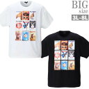 楽天RagtimeプリントTシャツ 大きいサイズ メンズ 半袖 PLAYBOY プレイボーイ ガールプリント C040510-11
