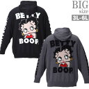 楽天Ragtimeニットパーカー 大きいサイズ メンズ 可愛い BETTY BOOP ガールプリント 長袖 キャラ C040831-09