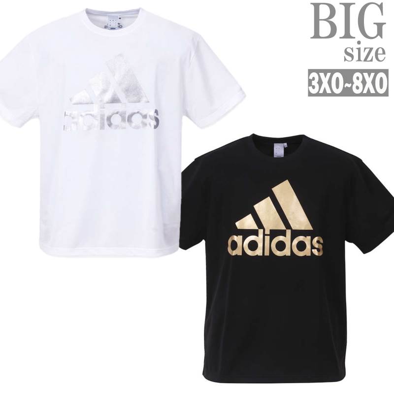 アディダス Tシャツ adidas アディダス 大きいサイズ メンズ ビッグロゴ プリント トレーニングウェア C050310-03