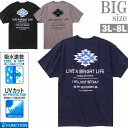 プリントTシャツ 大きいサイズ メンズ サガラ刺繍 オルテガ ネイティブ ビッグサイズ 吸水 速乾 C060627-03