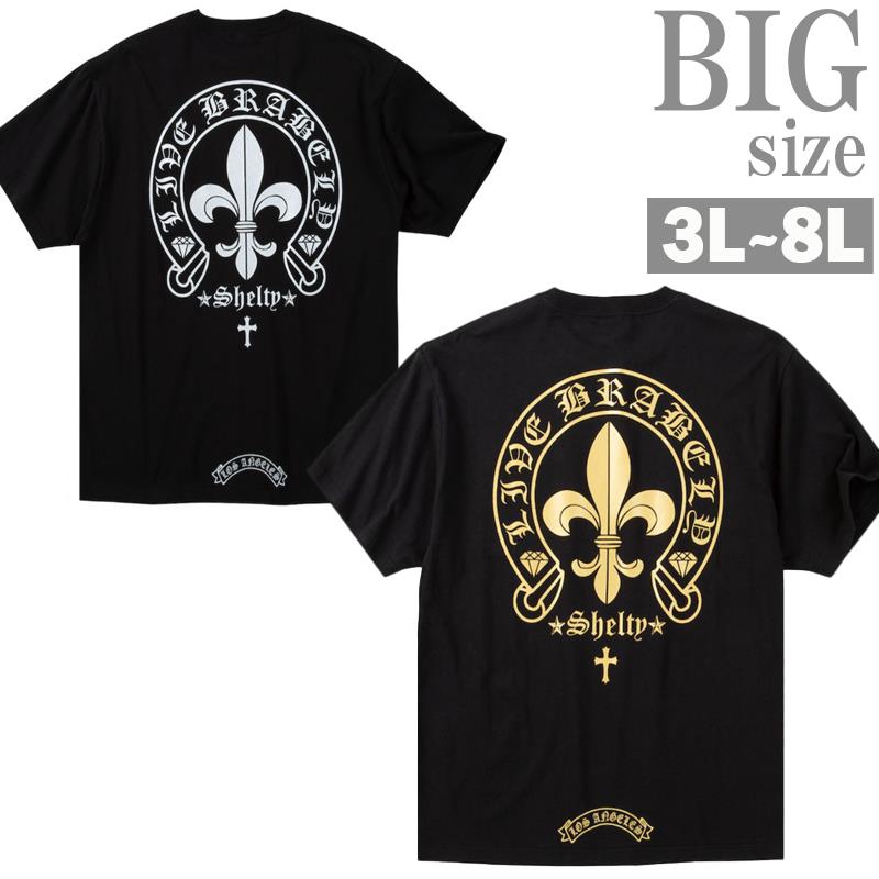 Rakuten - プリントTシャツ 大きいサイズ メンズ SHELTY 胸ポケット クルーネック お洒落 トップス C070303-08